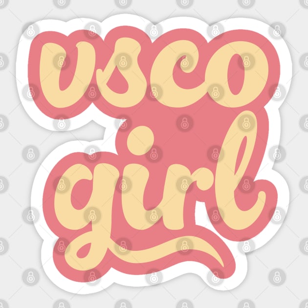 VSCO GIRL / Typography Gift Design Sticker by DankFutura